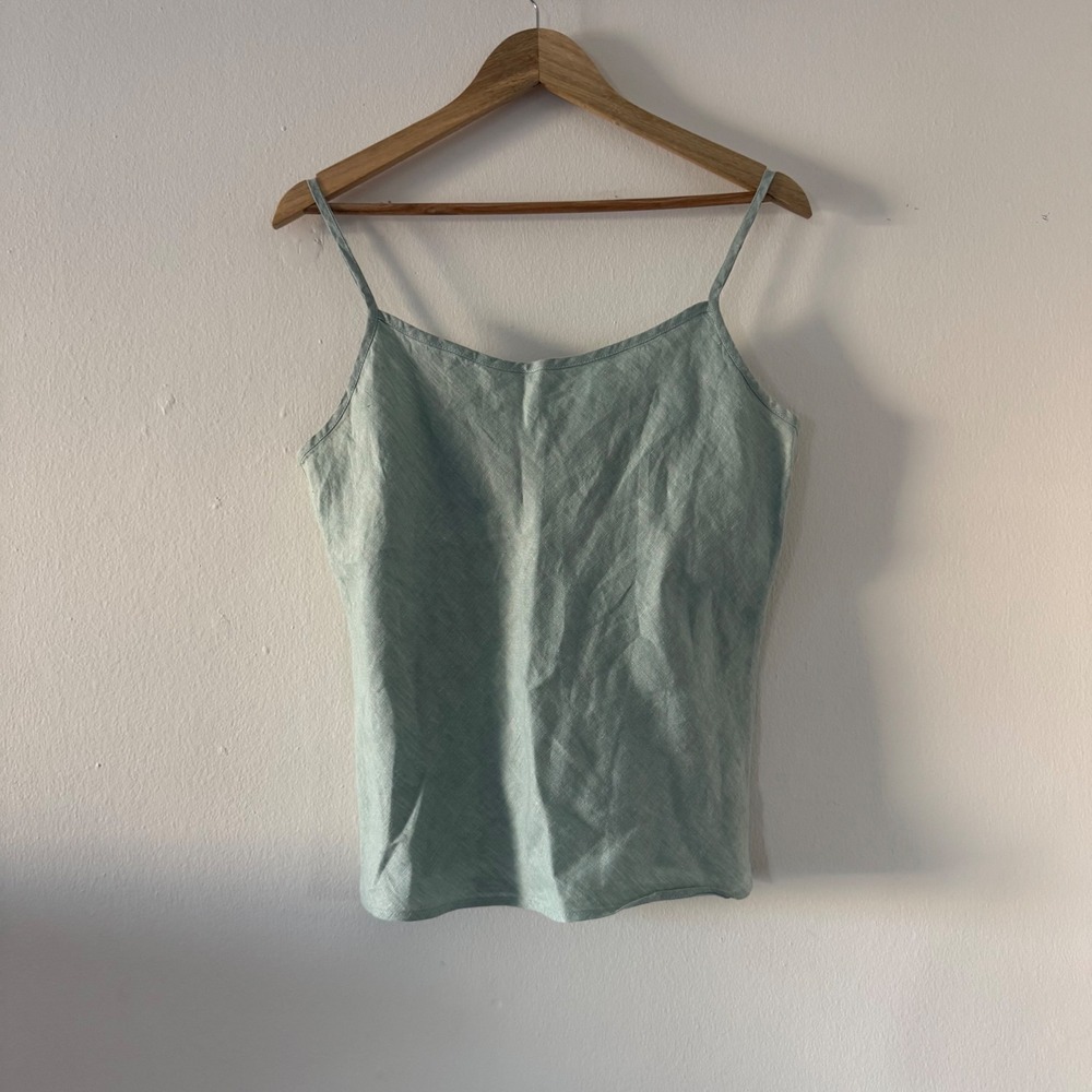 Bryn Walker 100% Linen Womens Cami Tank Top M Minimalist Coastal Old Money